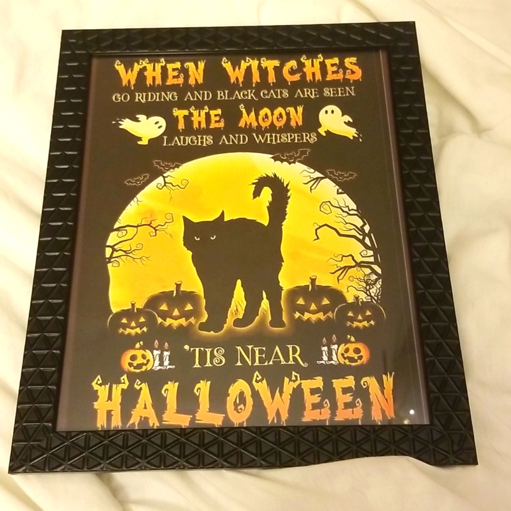 COPY ๐บ๐ฆ Halloween Black Cat Print 8x10 inches